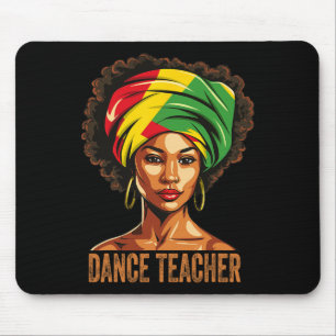 Dance Teacher Afro African American Black History Mouse Pad