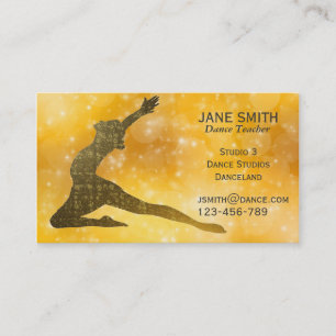 Dance Teacher Dance Instructor modern stylish Business Card
