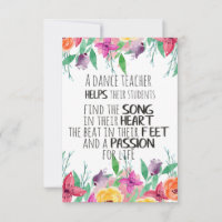 Dance teacher decor Ballet Coach Appreciation Gift