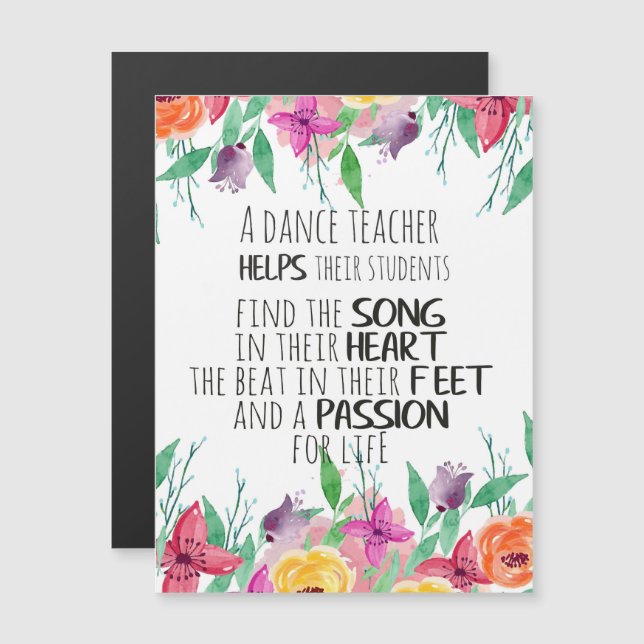 Dance teacher decor Ballet Coach Appreciation Gift (Front/Back)