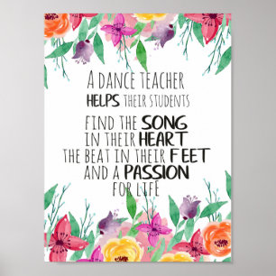 Dance teacher decor Ballet Coach Appreciation Gift