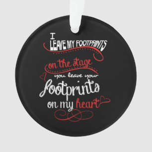 Dance Teacher - Footprints on the Heart Ornament