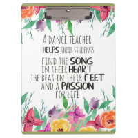 Dance teacher gift Appreciation Thank you quote