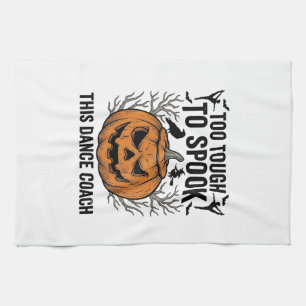 Dance Teacher Halloween Pumpkin Engraving Shirt De Tea Towel