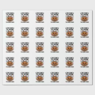 Dance Teacher Halloween Pumpkin Engraving Shirt De Wrapping Paper