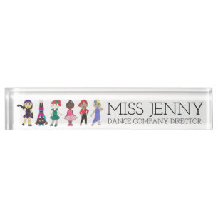 Dance Teacher Studio Owner Company Director Nameplate