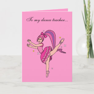 Dance Teacher Thank You Card