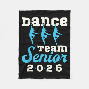 Dance team senior 2026 senior night graduation gra fleece blanket