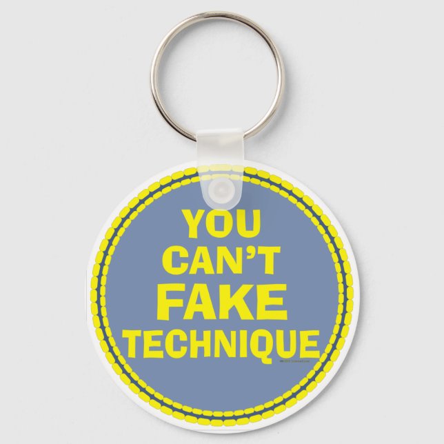 Dance Technique Dancer Can't Fake It Dance class Key Ring (Front)
