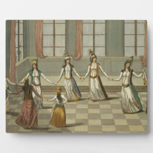 Dance that is fashionable with the Greek women of Plaque