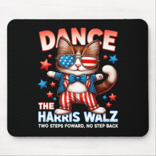 Dance The Harris Wheimer Funny Cat Ladies Kamala H Mouse Pad