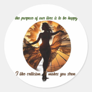 Dance Through Life: Happy Vibes Sticker