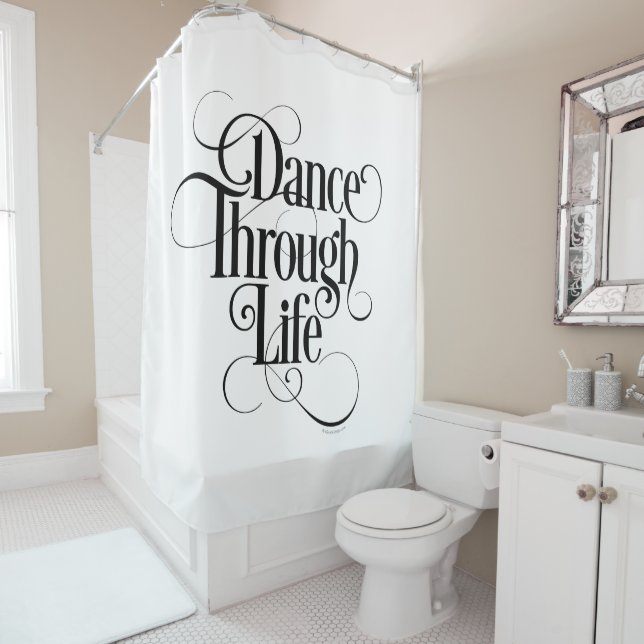 Dance Through Life Shower Curtain (In Situ)