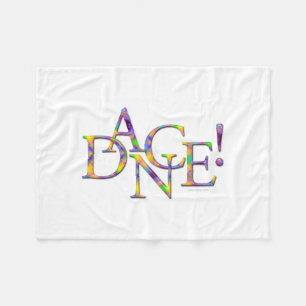 Dance! (Tie-Dye) Fleece Blanket
