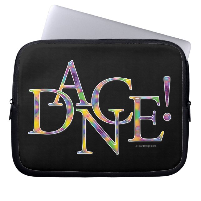 Dance! (Tie-Dye) Laptop Sleeve (Front)