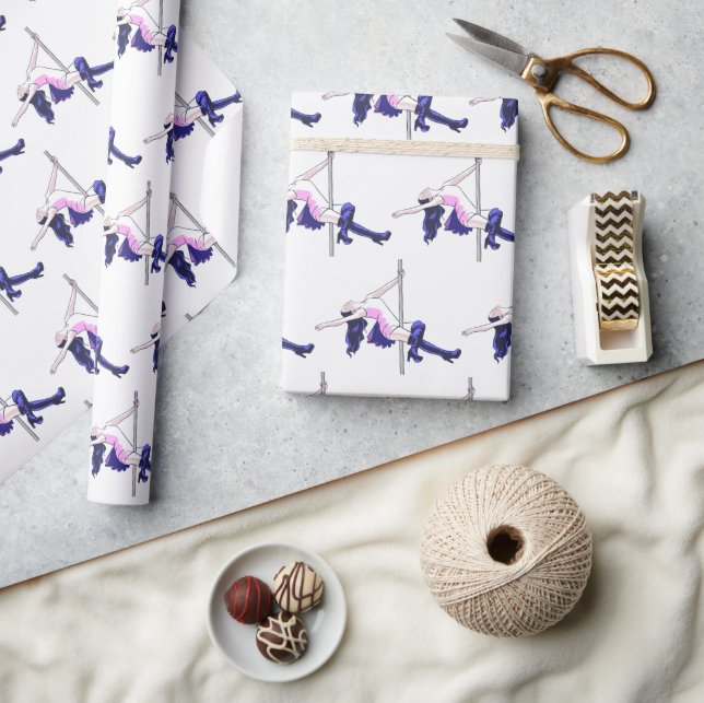 Dance to Pole Addicts Wrapping Paper (Crafts)