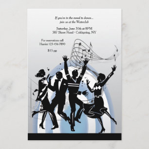 Dance to the Music Invitation