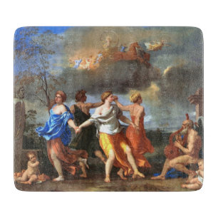 Dance to the Music of Time (by Nicholas Poussin) Cutting Board