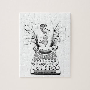 Dance to your own music English Bull Terrier  Jigsaw Puzzle