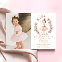 Dance & Twirl Ballerina Ballet Birthday Photo