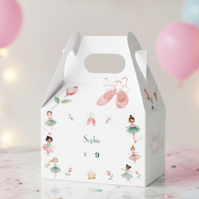 Dance & twirl girl birthday party favour box (Creator Uploaded)