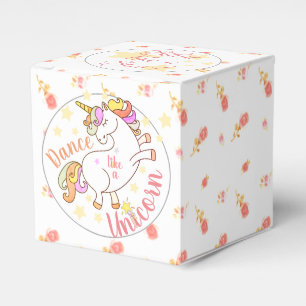 Dance Unicorn Shine like a Star Personalised Party Favour Box