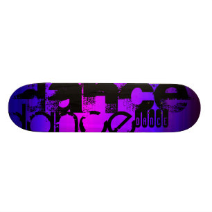 Dance; Vibrant Violet Blue and Magenta Skateboard
