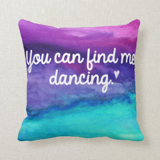 Dance Watercolor Pillow