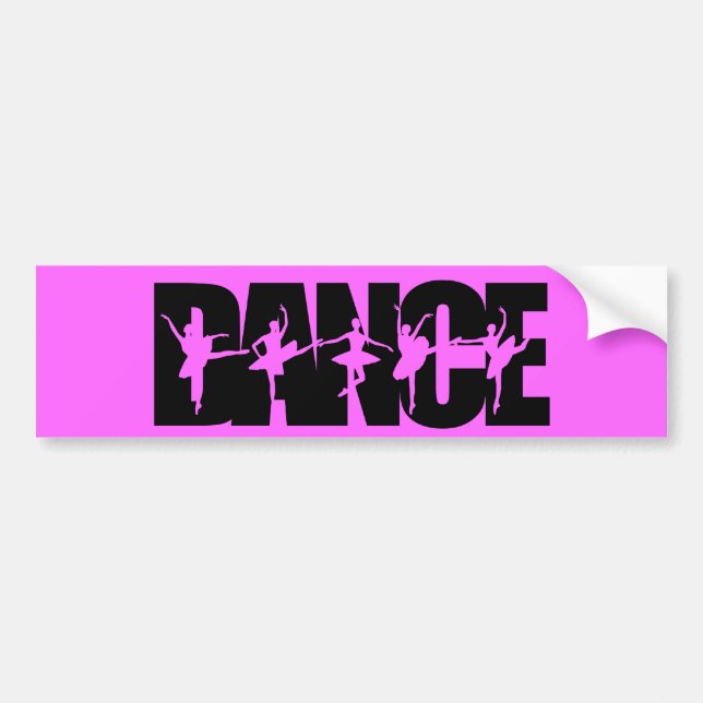 Dance With Dancers Colours Bumper Sticker (Front)