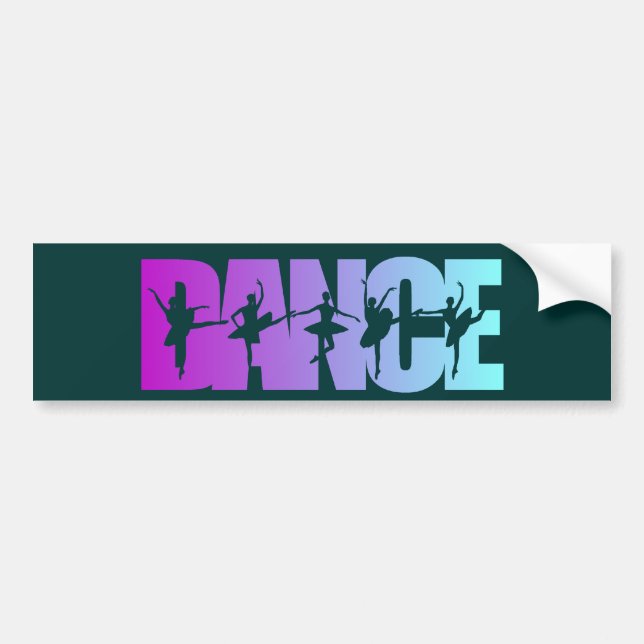 Dance With Dancers Colours Bumper Sticker (Front)