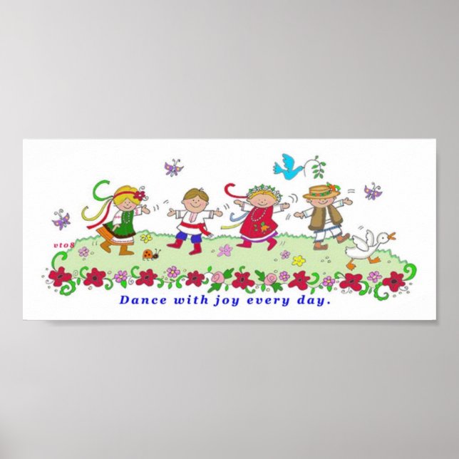 Dance with Joy Every Day Poster (Front)