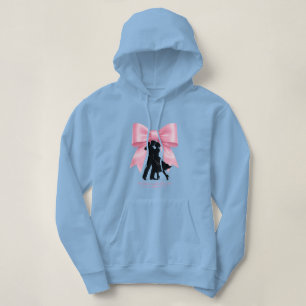Dance with Love Pink Bow Romantic Couple Hoodie