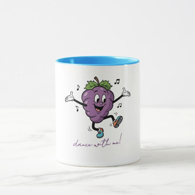 Dance With Me Happy Grape Mug (Center)
