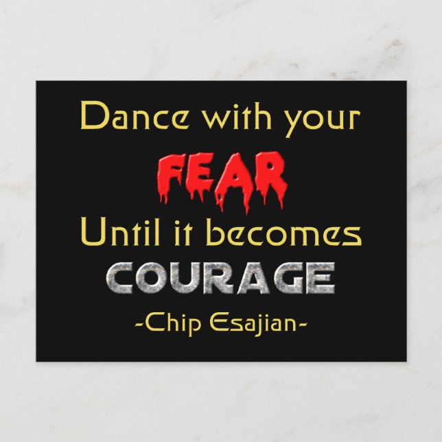 Dance with Your Fears Postcard (Front)