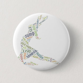 Dance Word Cloud 6 Cm Round Badge