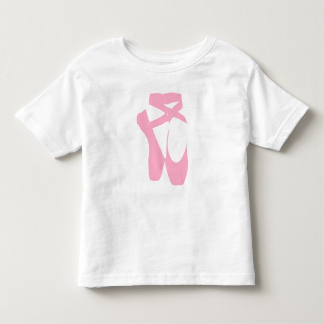 "Dance Your Face Off" Ballet Shoes Toddler Shirt (Front)