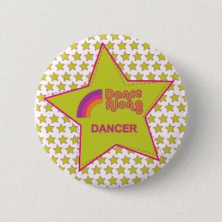 dancealong_dancer_star_button 6 cm round badge