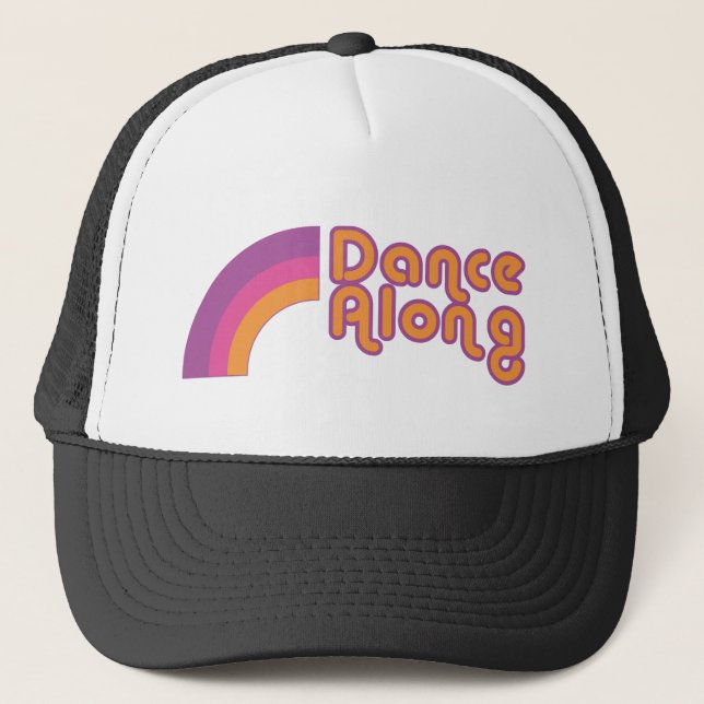 dancealong_rainbow_logo_cap trucker hat (Front)