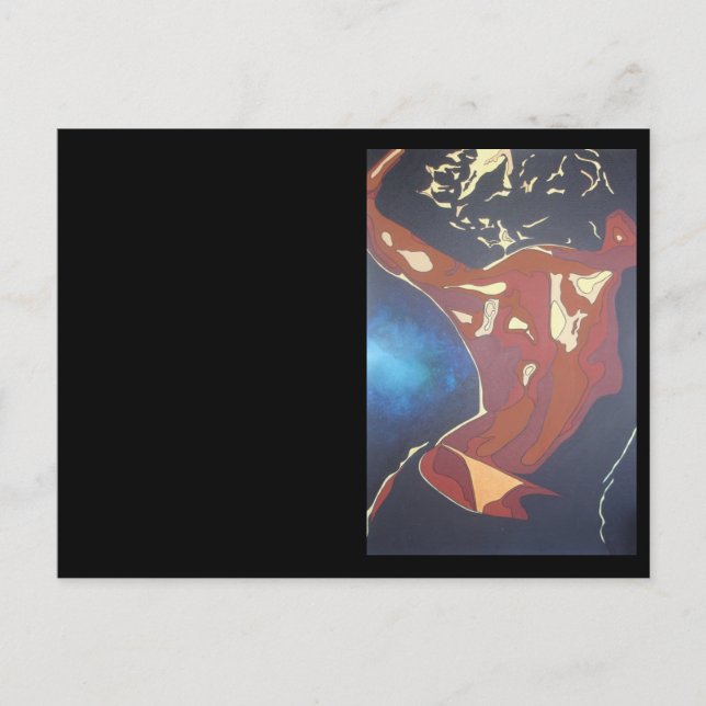 Dancefloor Diva Summer Vacation Abstract Art Postcard (Front)