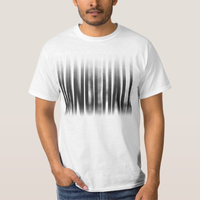 Dancehall Blurred Effect Typography Reggae T-Shirt (Front)