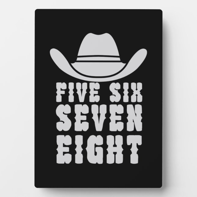 Danceline Five Six Seven Eight Plaque (Front)