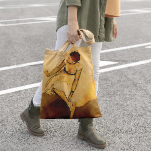 Dancer Adjusting Her Slipper, Degas Art  Tote Bag