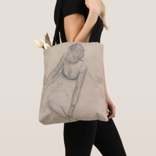 Dancer Adjusting Her Slipper Tote Bag