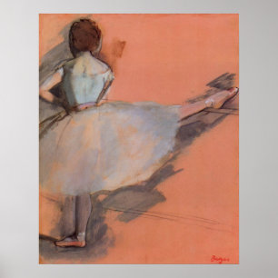 Dancer at the Bar by Edgar Degas, Vintage Ballet Poster