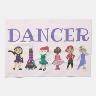 DANCER Ballet Tap Jazz Hip Hop Lyrical Teacher Tea Towel