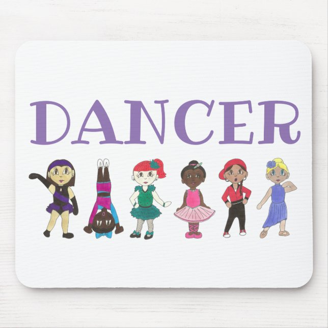 DANCER Ballet Tap Jazz Lyrical Acro Dance Teacher Mouse Pad (Front)