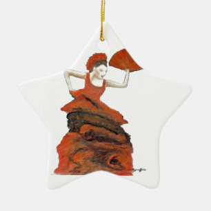 Dancer Ceramic Tree Decoration