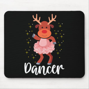Dancer Christmas Dancing Reindeer Cute Deer Dancer Mouse Pad
