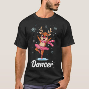Dancer Christmas For Girls Ballet Dancing T-Shirt