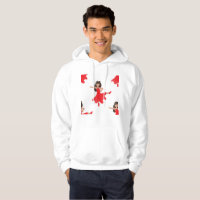 Dancer emoji mens hooded hoodie sweatshirt hoody